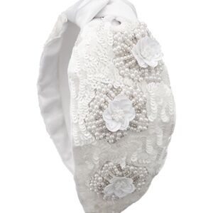 Pearl & Sequin Flower Headband